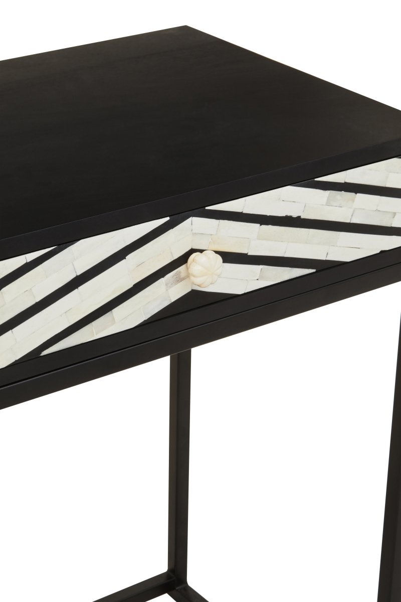 Allora Two Drawer Console Table | Bone Inlay - OPULENT Co