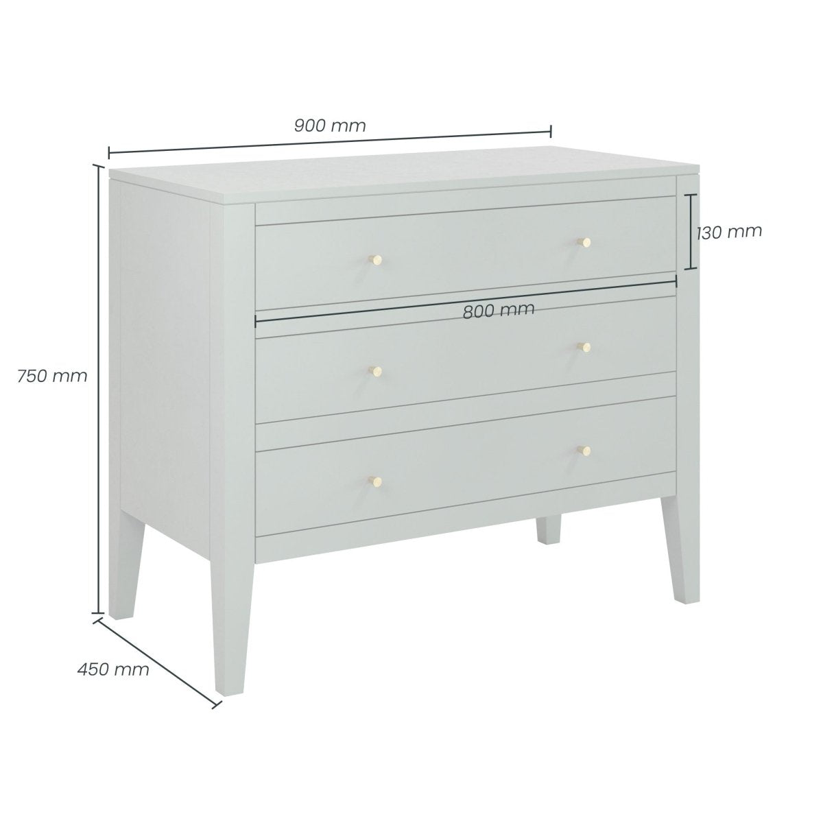 Alton Chest of Drawers | Pigeon Grey - OPULENT co