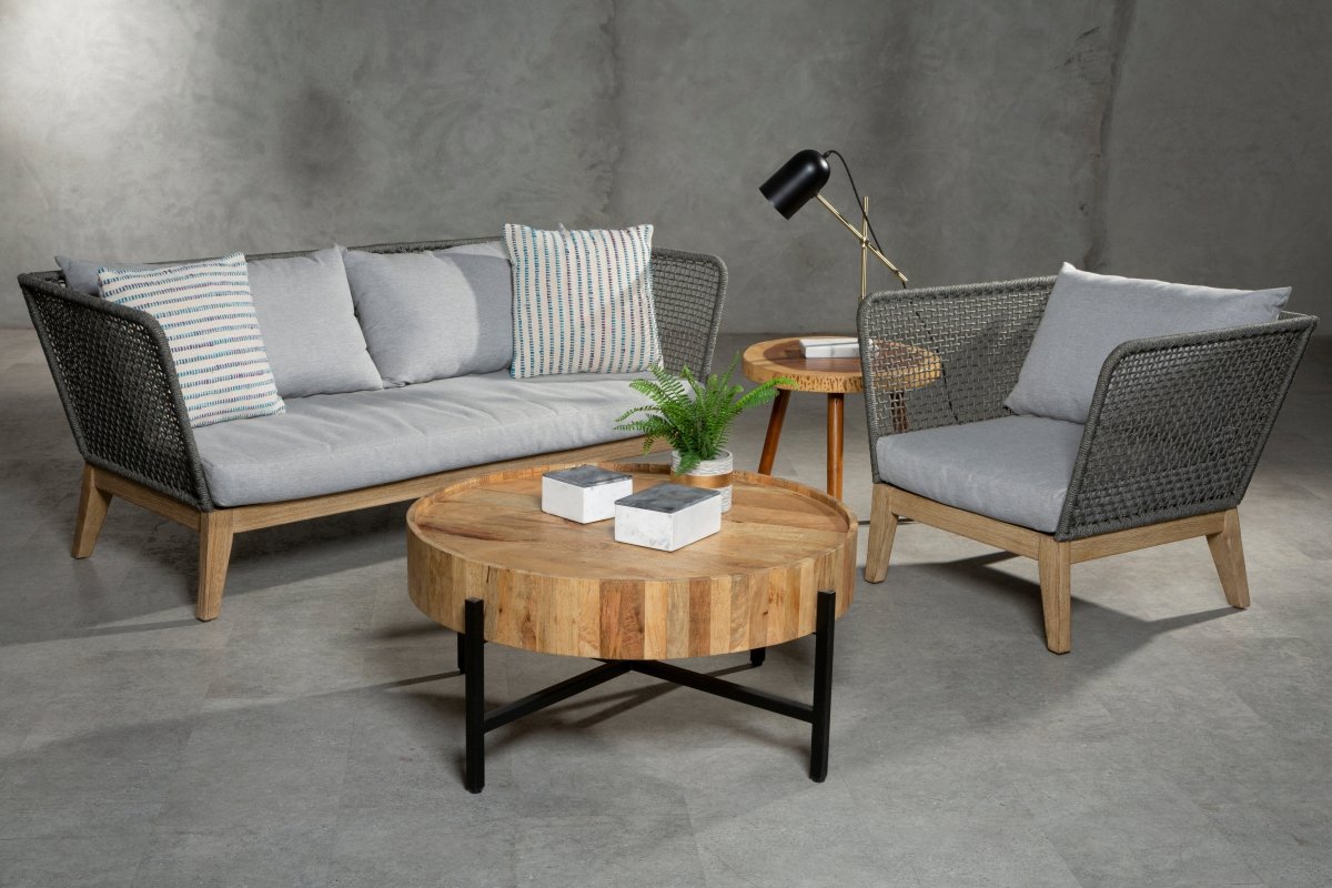 Aurora Grey Armchair - OPULENT co