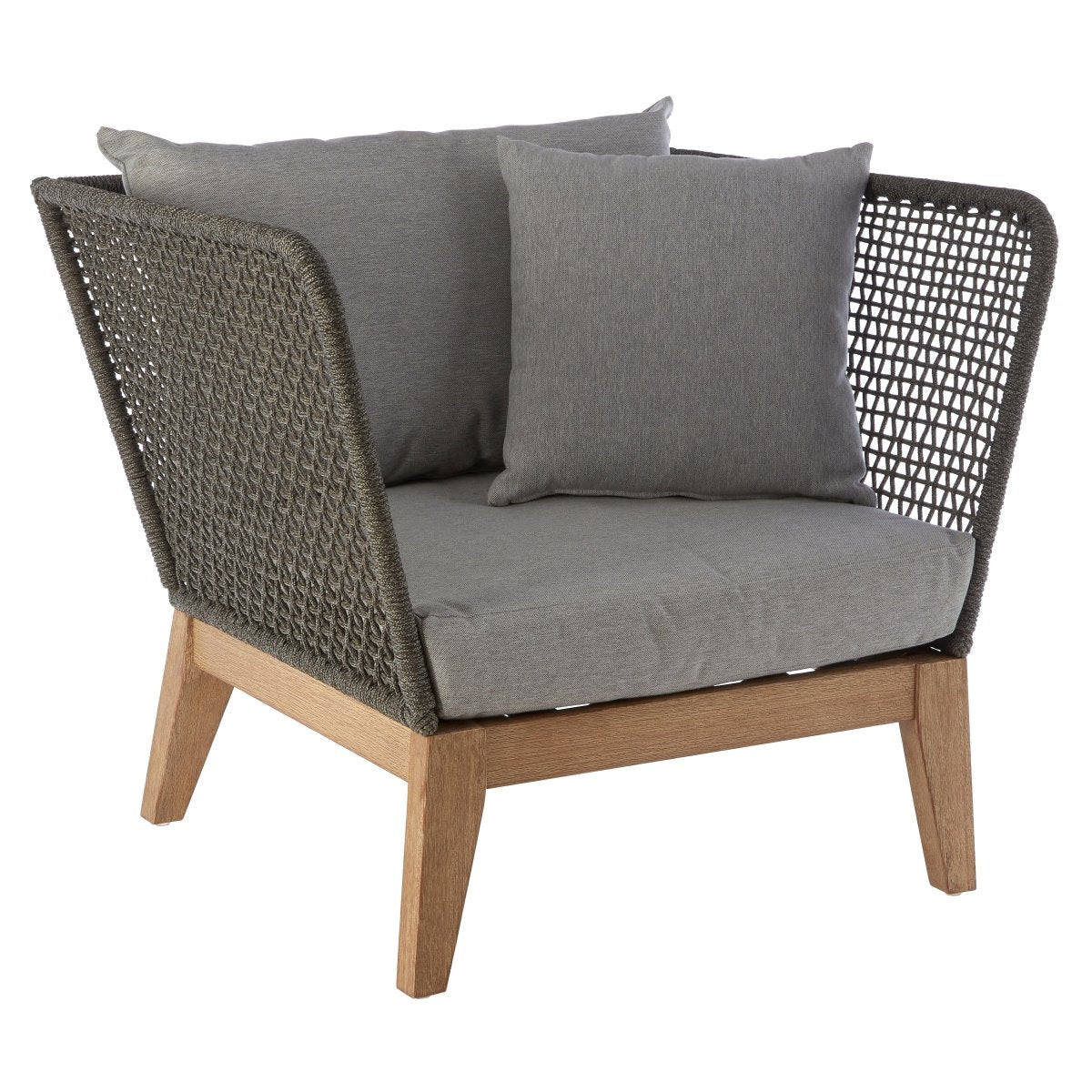 Aurora Grey Armchair - OPULENT co