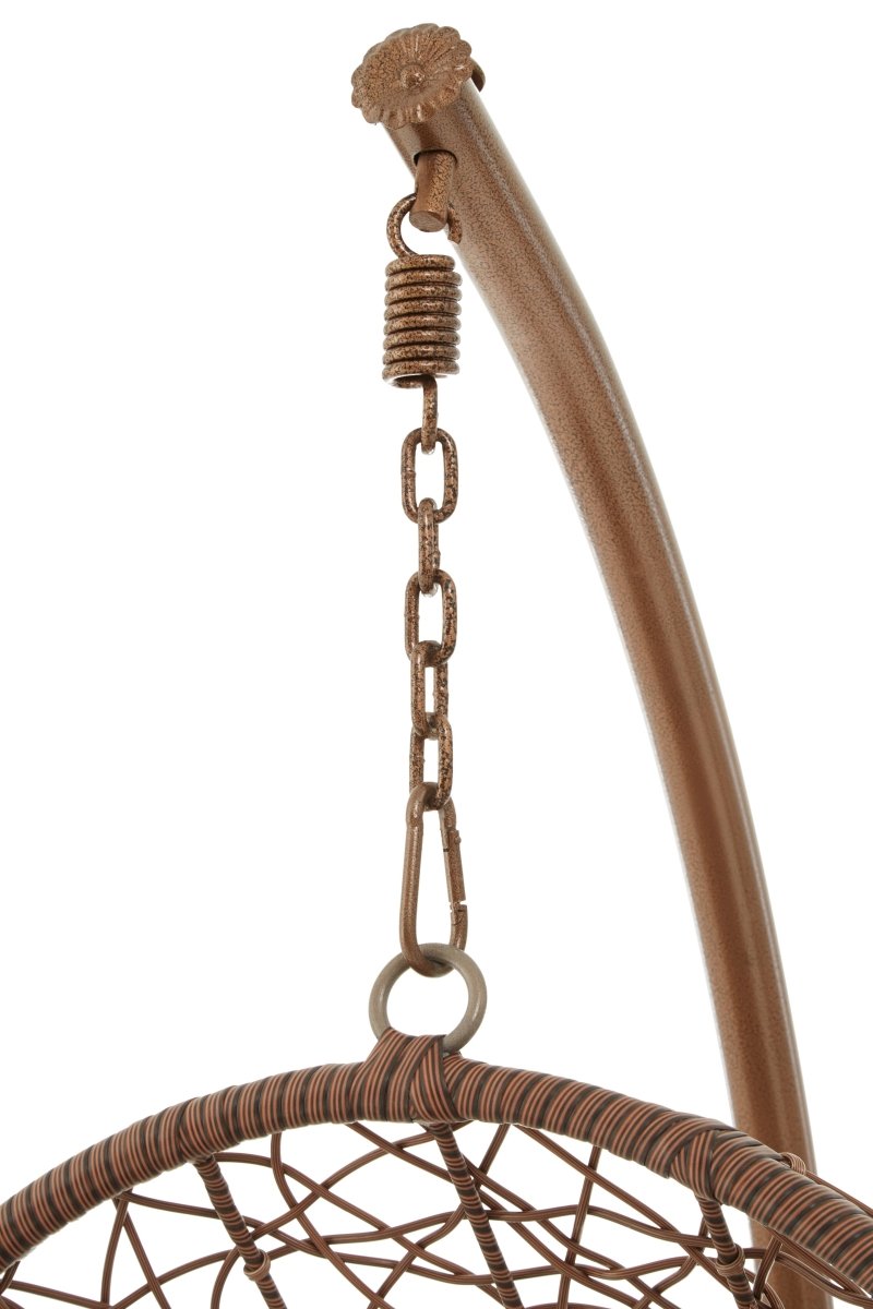 Bali Brown Rattan Hanging Chair - OPULENT co