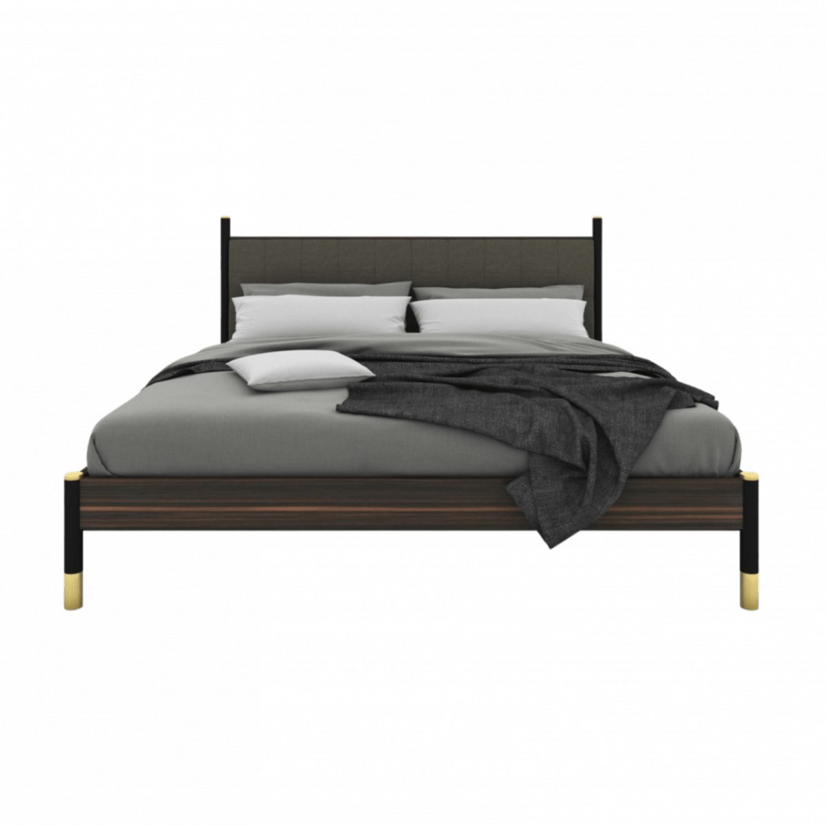 Bali Kingsize Bed - Bali Bed In Grey - OPULENT co