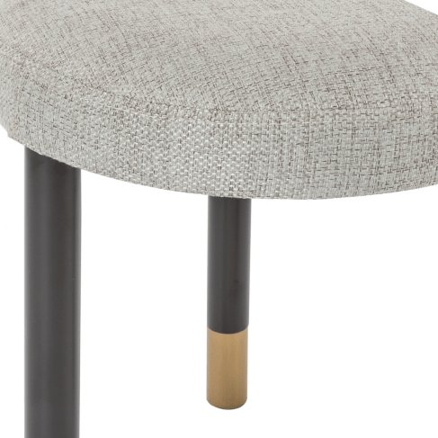 Bali Stool Ebony / Grey - OPULENT co