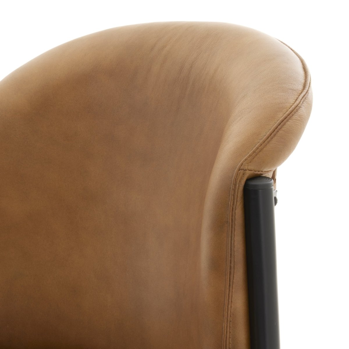 Billy Leather Curved Dining Chair - OPULENT co