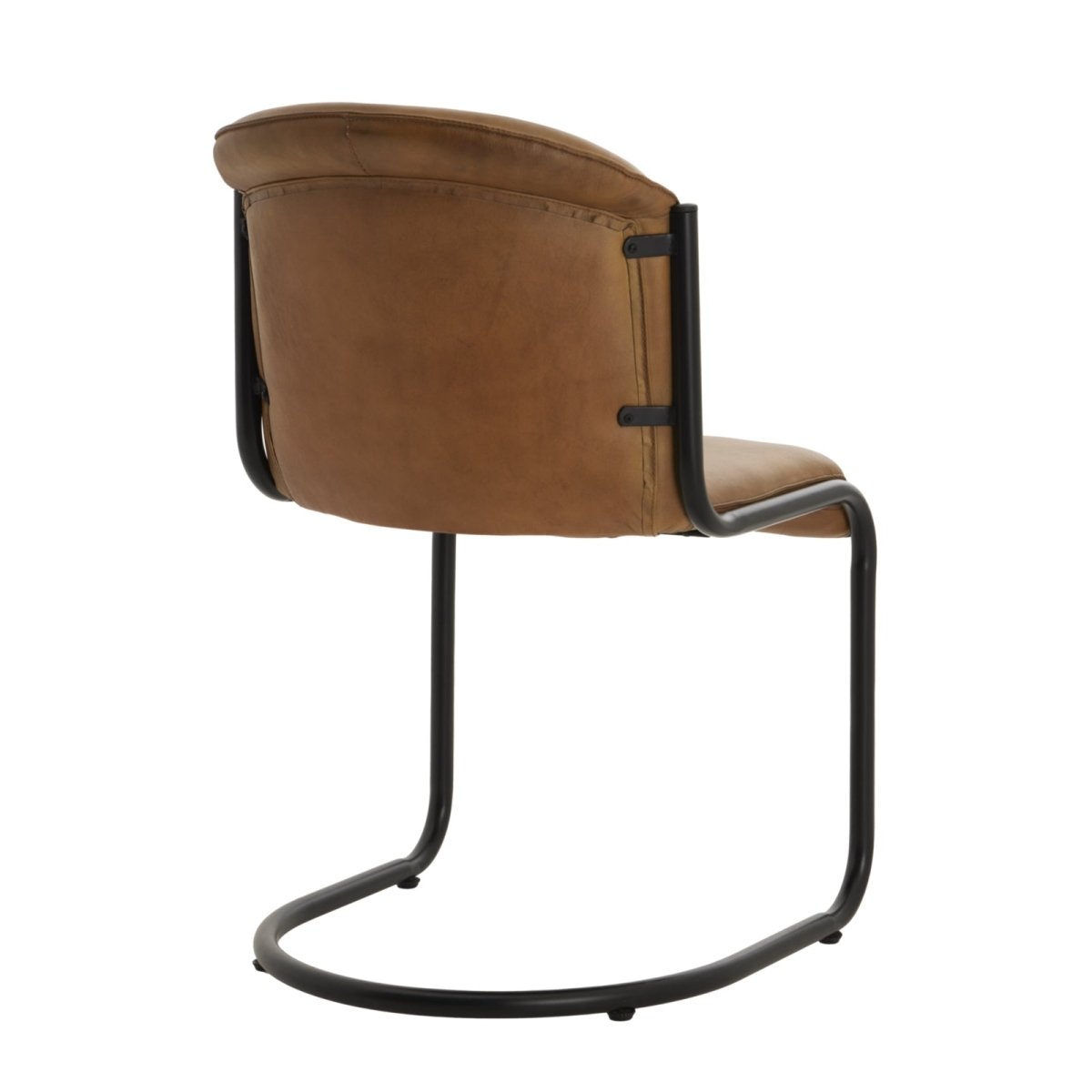 Billy Leather Curved Dining Chair - OPULENT co