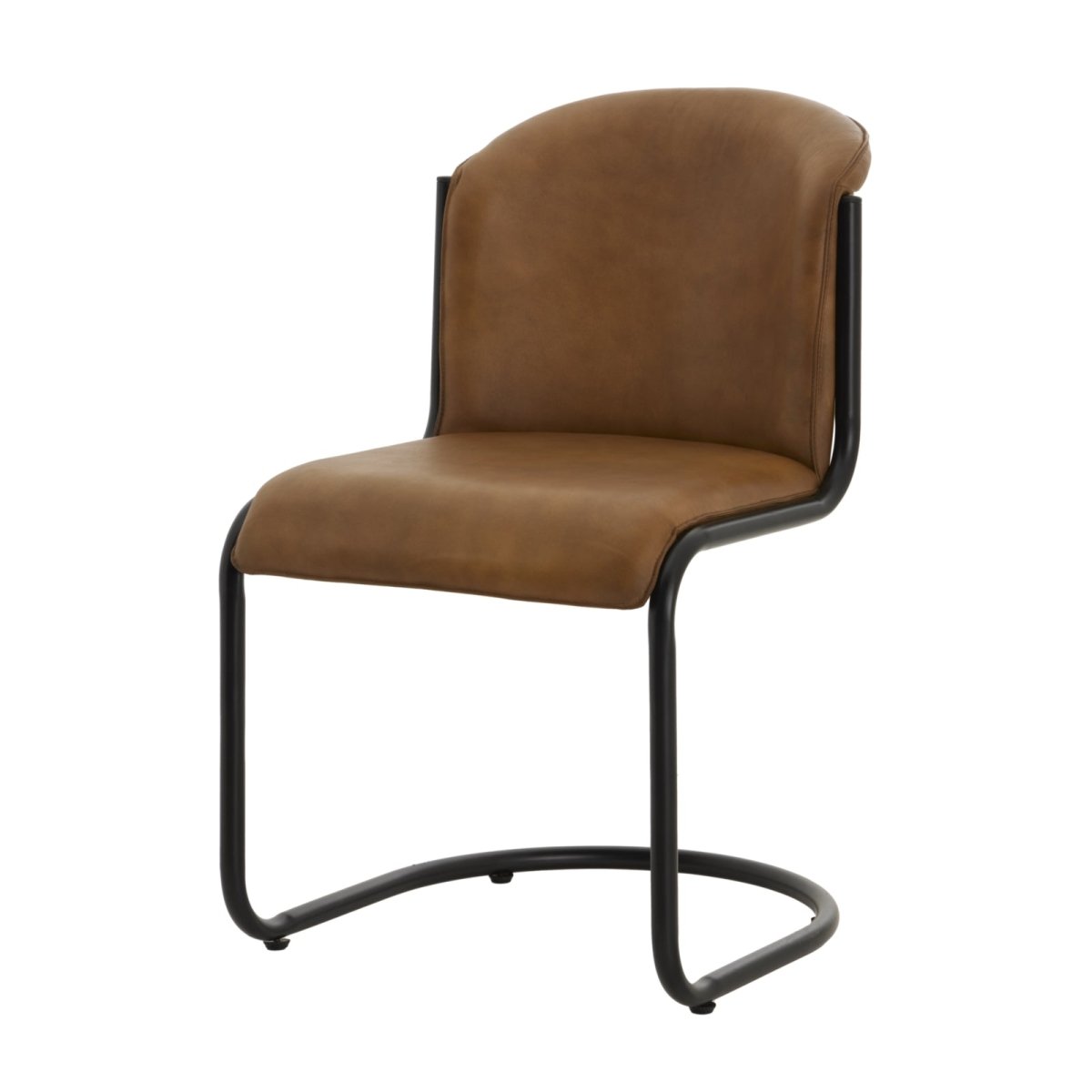 Billy Leather Curved Dining Chair - OPULENT co