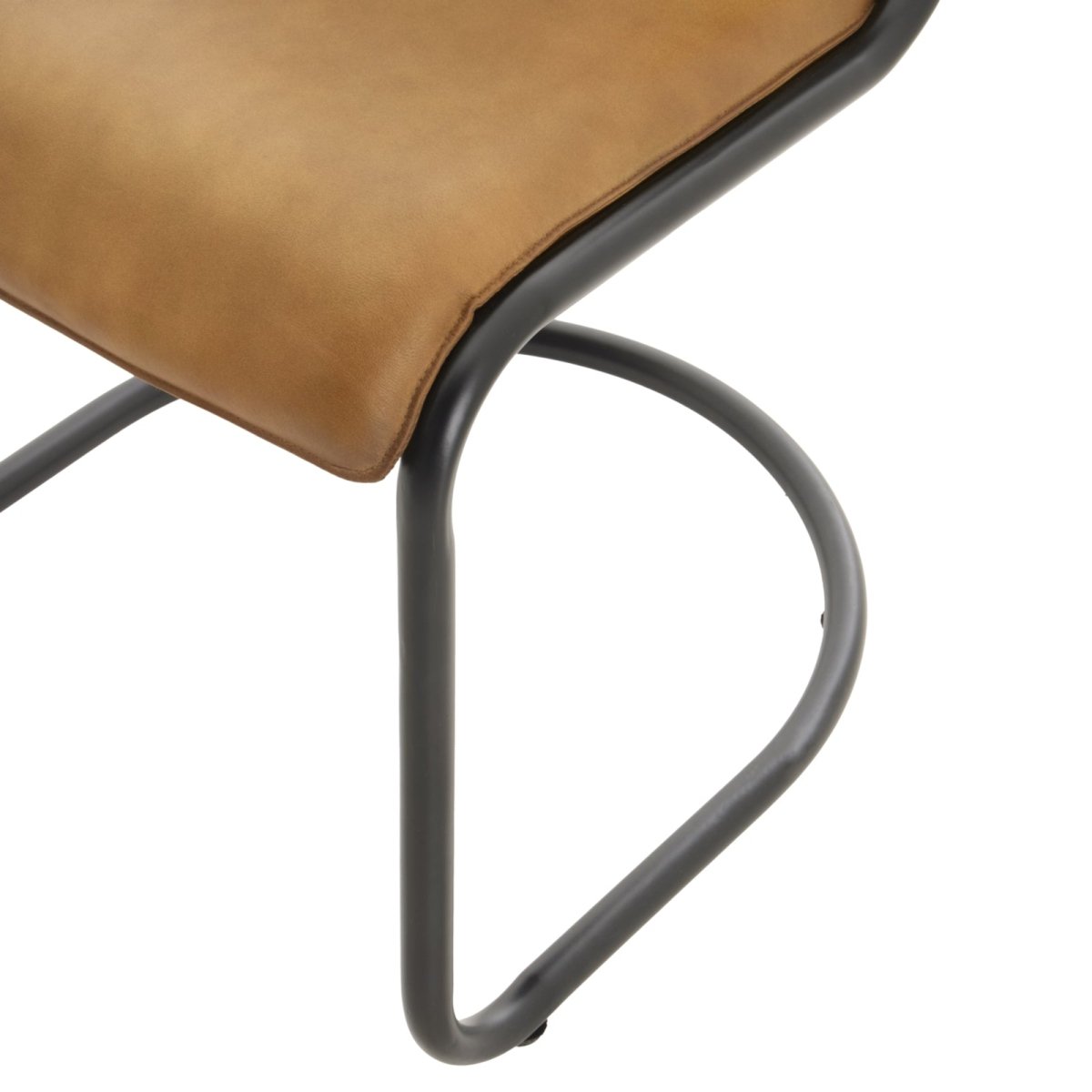 Billy Leather Curved Dining Chair - OPULENT co