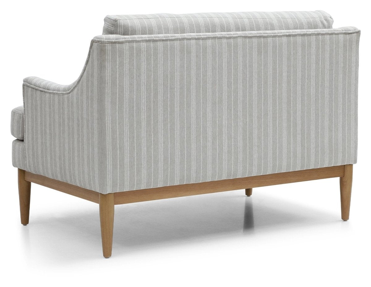 Briar 2 seater 'Loveseat' - Natural Stripe Chenille - OPULENT co