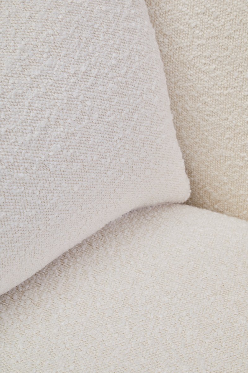 Brugara Textured Cream Curved Chair - OPULENT Co