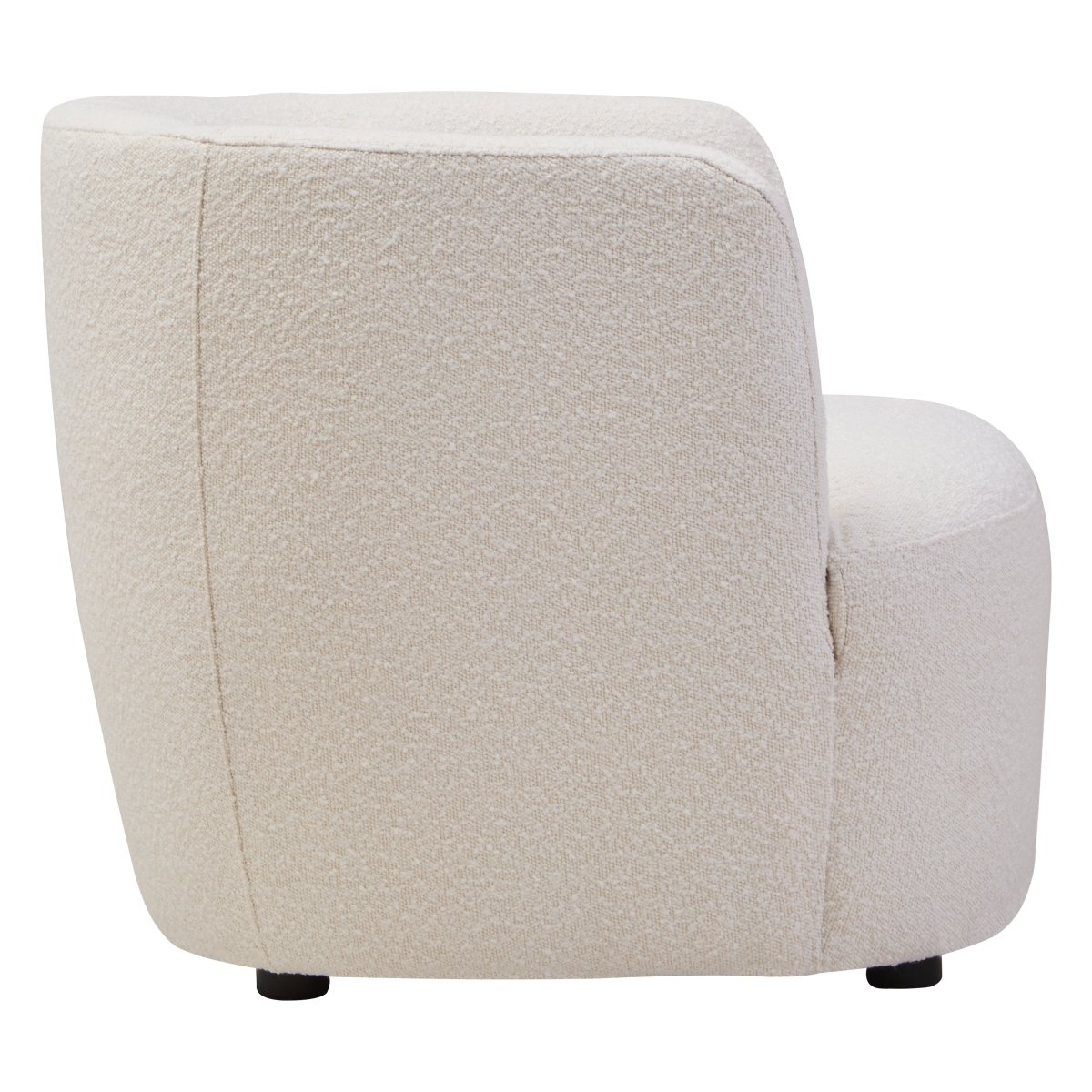 Brugara Textured Cream Curved Chair - OPULENT Co