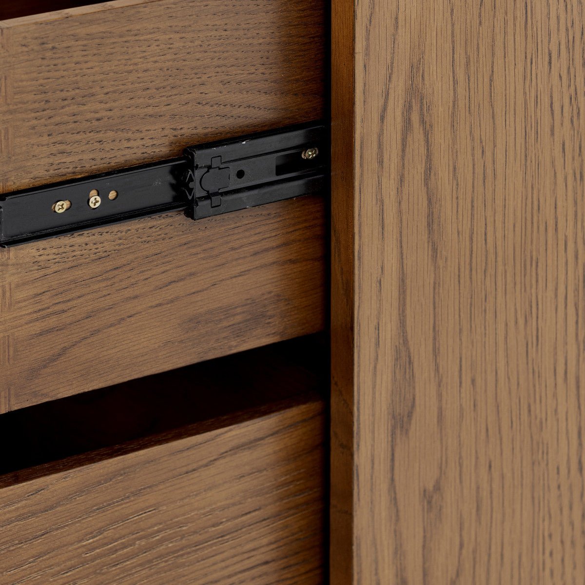 Charlton Ribbed Walnut Bedside - 2 Drawer - OPULENT co