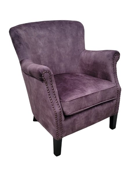 Cromarty Armchair in Vintage Charcoal - OPULENT Co