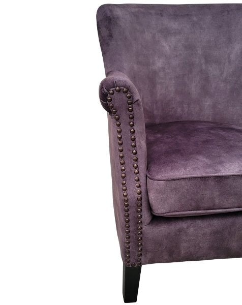 Cromarty Armchair in Vintage Charcoal - OPULENT Co