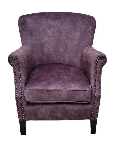 Cromarty Armchair in Vintage Charcoal - OPULENT Co