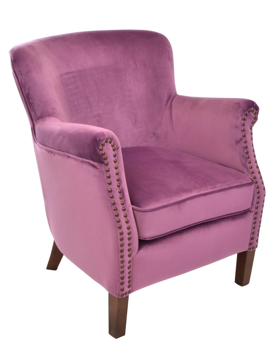 Cromarty Armchair Plum - OPULENT Co
