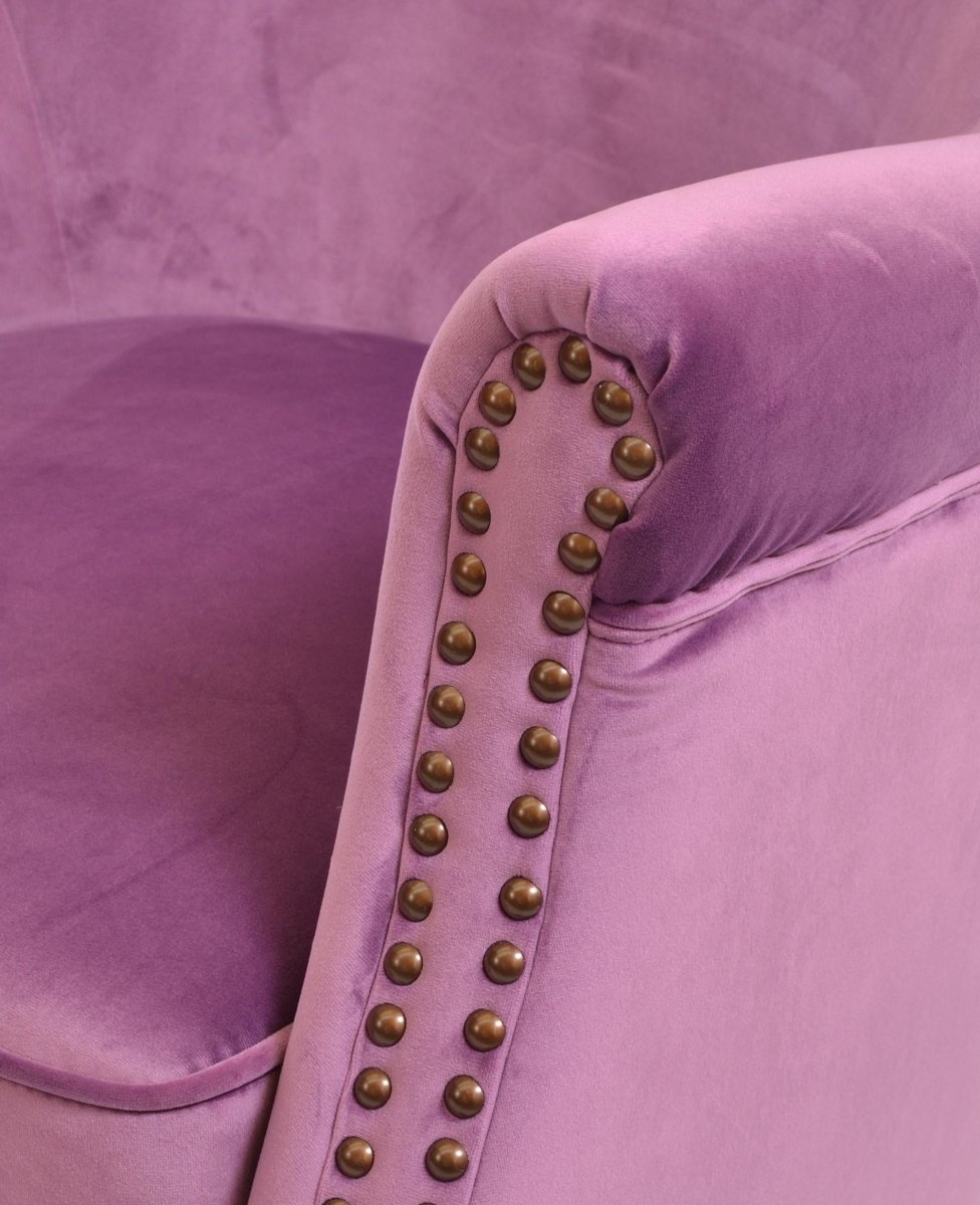 Cromarty Armchair Plum - OPULENT Co