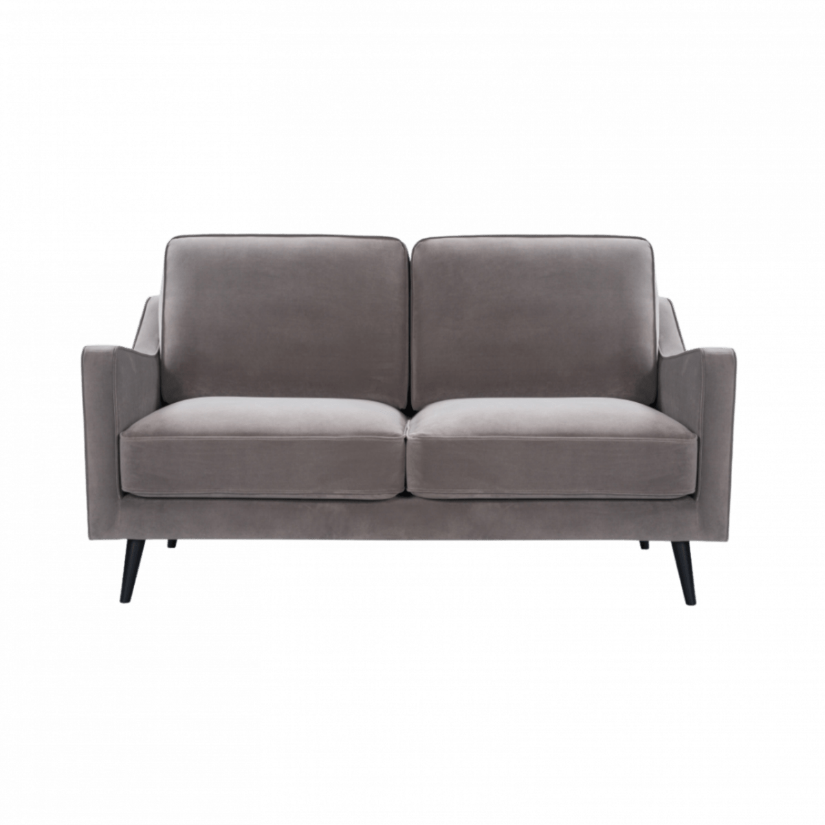 Daffy 2 Seater Sofa - Stone Grey Velvet - OPULENT co