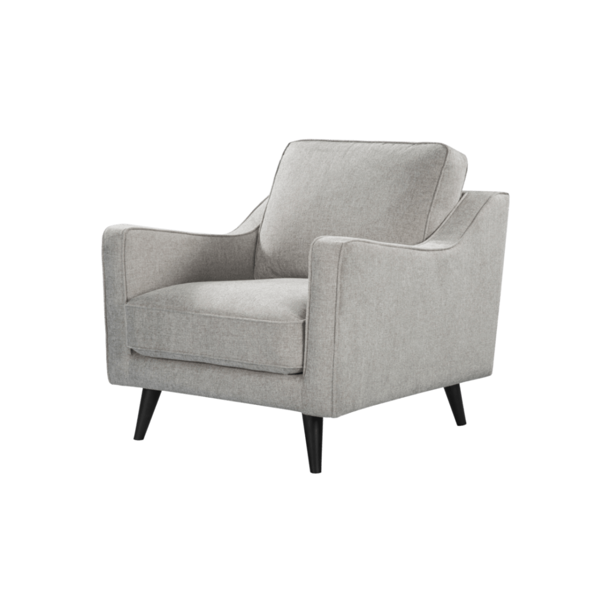 Daffy Armchair - Greige Linen - OPULENT co
