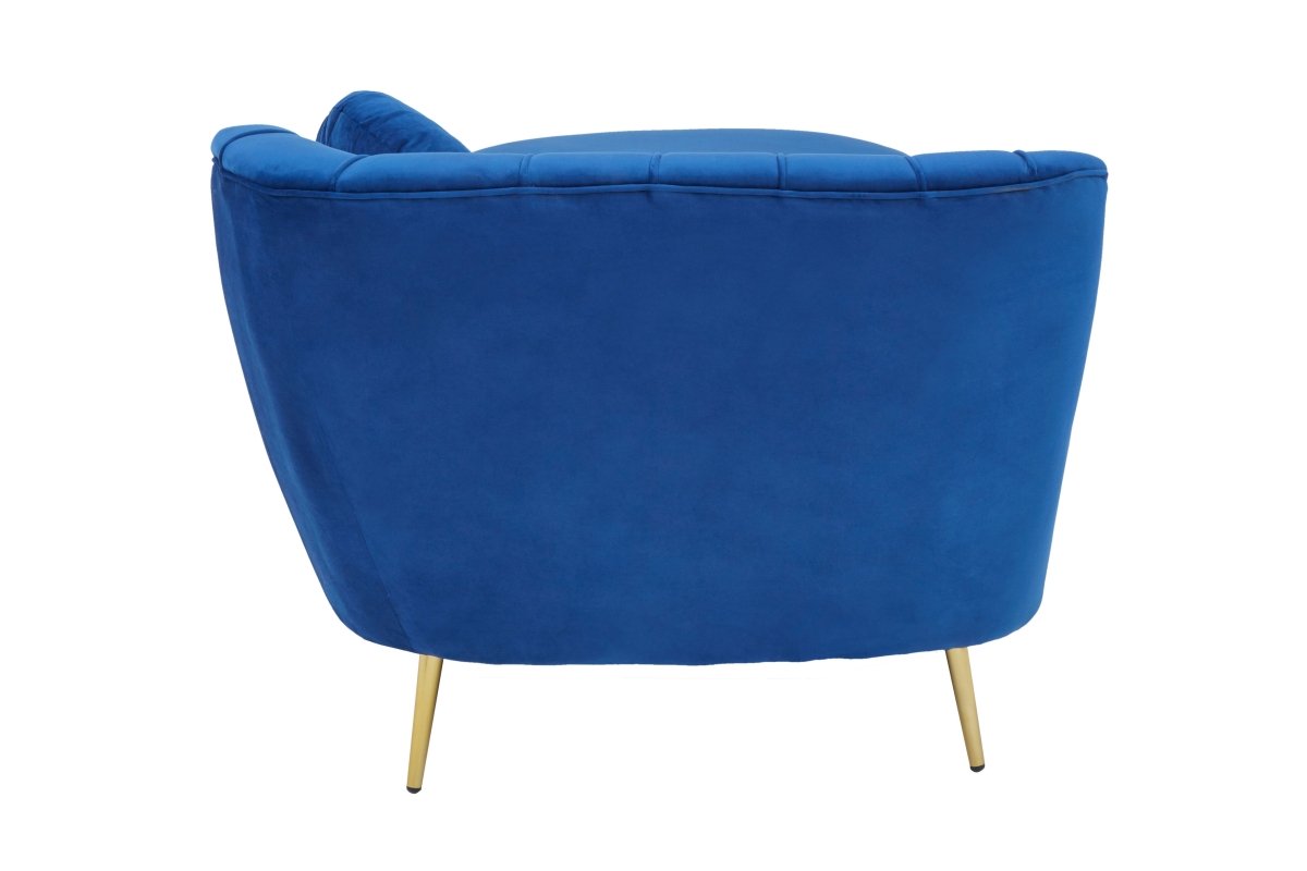 Felicity Midnight Left Arm Velvet Chaise - OPULENT co