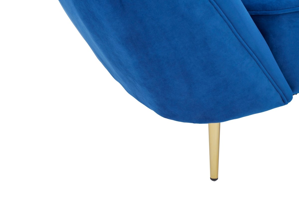 Felicity Midnight Left Arm Velvet Chaise - OPULENT co