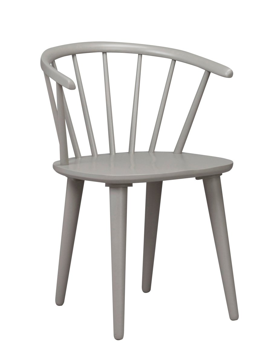 Grey Stick Back Wooden Scandi Carmen Chair - OPULENT Co