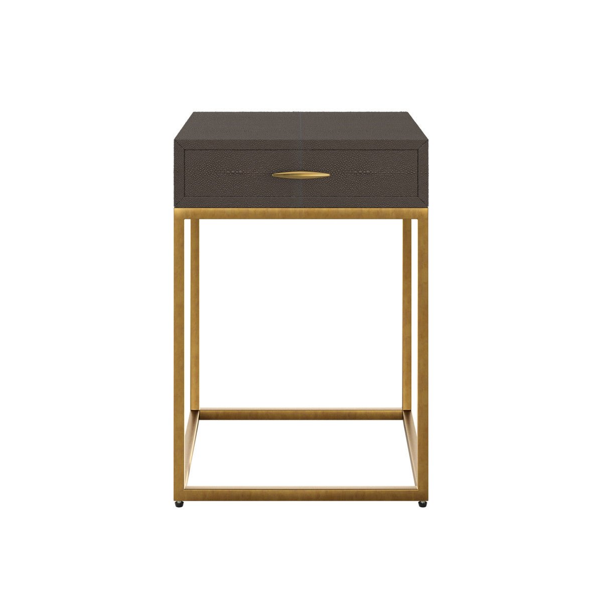 Hampton Bedside | Brown Shagreen - OPULENT co