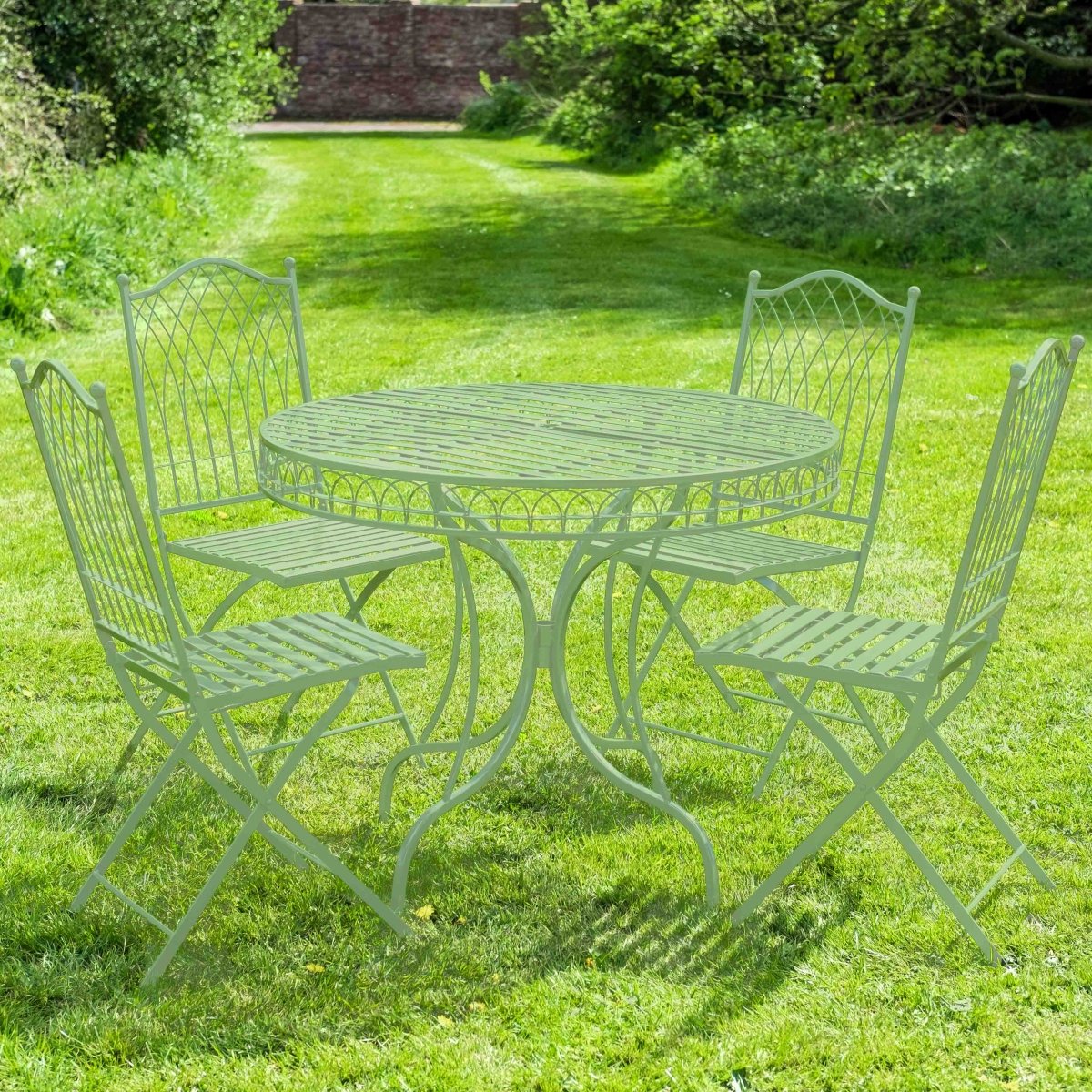 Hampton Dining, Large Bistro Set | Green - OPULENT co