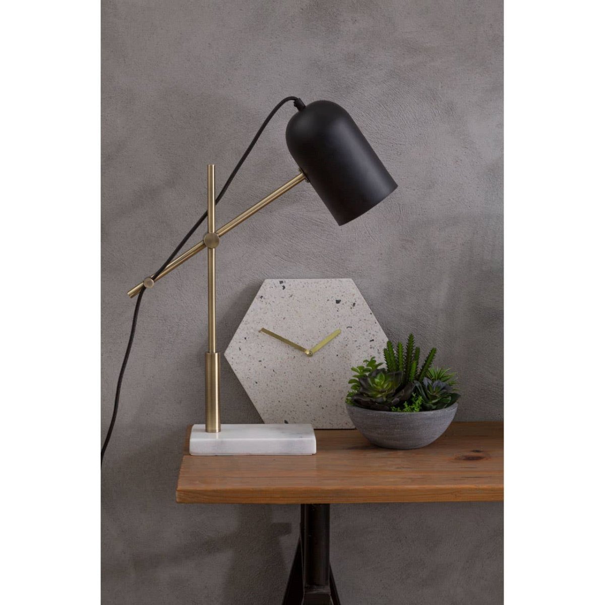 Heath Pine Wood And Iron Console Table - OPULENT co