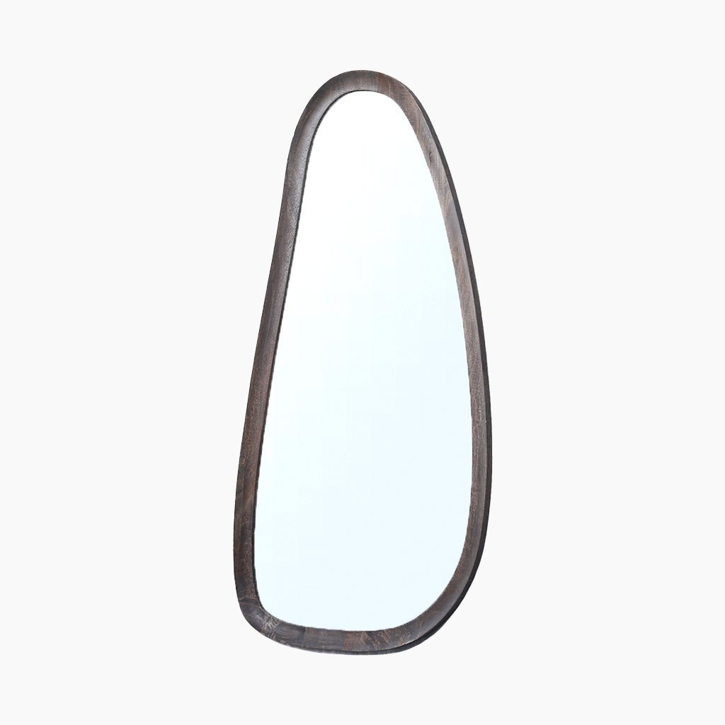 Inayat Asymmetrical Wooden Mirror - OPULENT Co