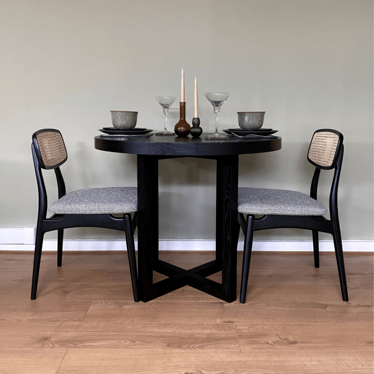 Iris Dining Table - Wenge - OPULENT co