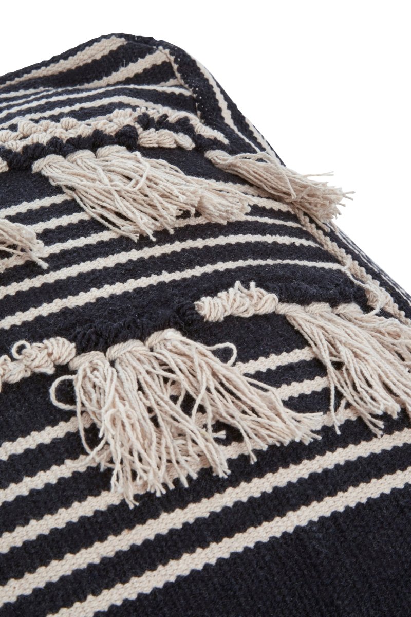 Kefena Black Pouffe - OPULENT co