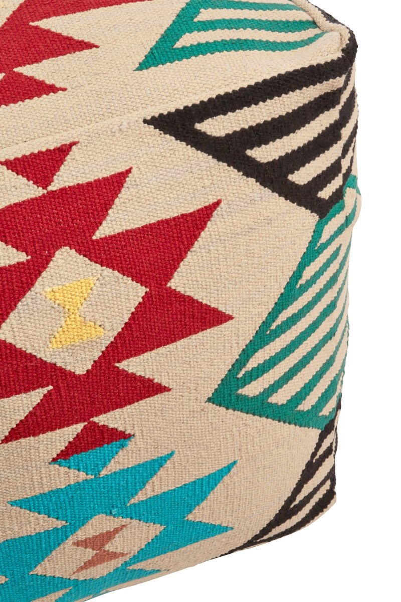 Kefena Multicolour Pouffe - OPULENT co
