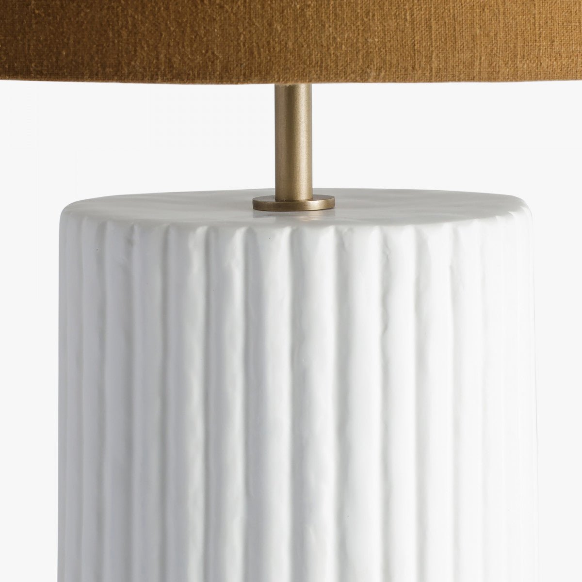 Lamp - Large Ribbed Gesso - OPULENT co