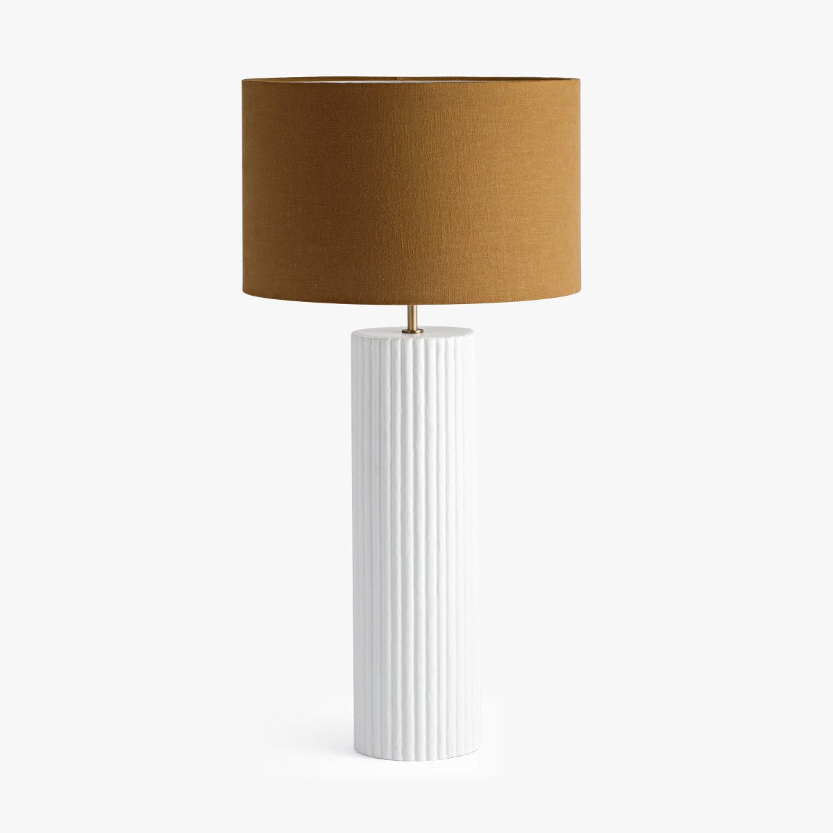 Lamp - Large Ribbed Gesso - OPULENT co