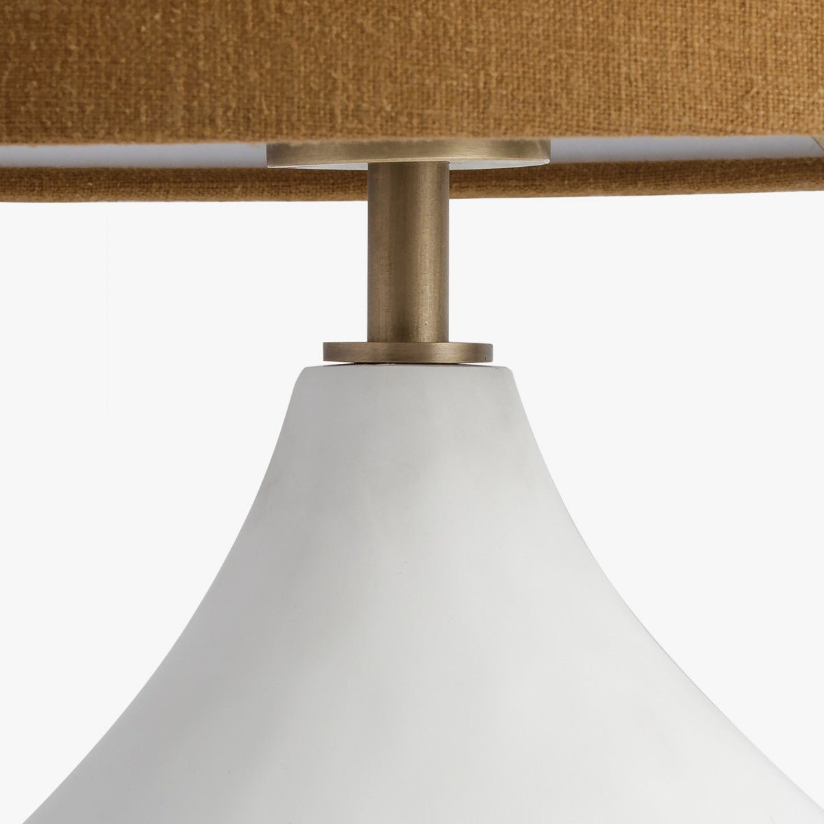 Lamp - Small Round Gesso - OPULENT co