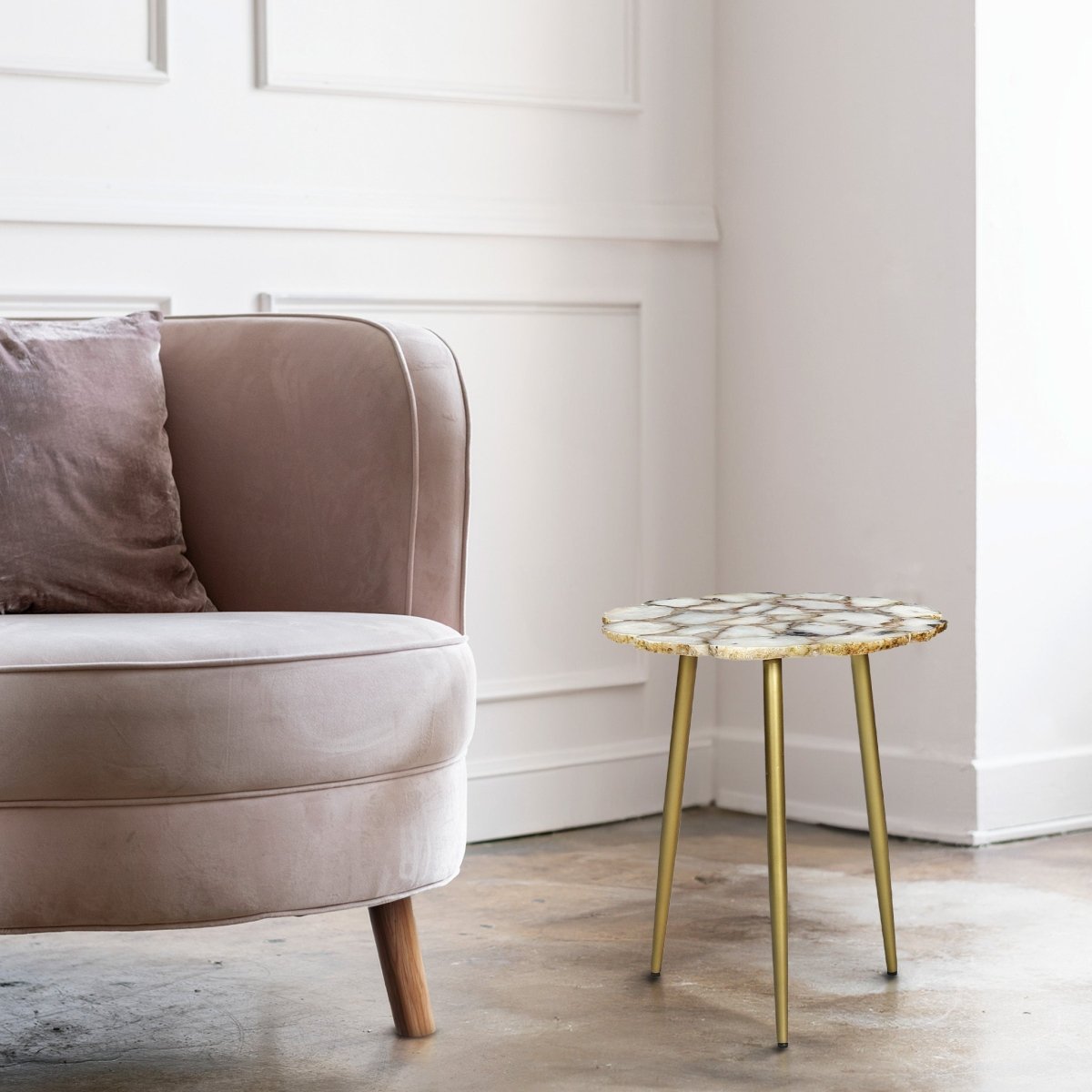 Myra Pearl End Table - OPULENT Co