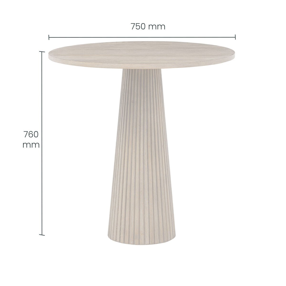 Leckford Ribbed Occasional Table | Aged Oak - OPULENT co