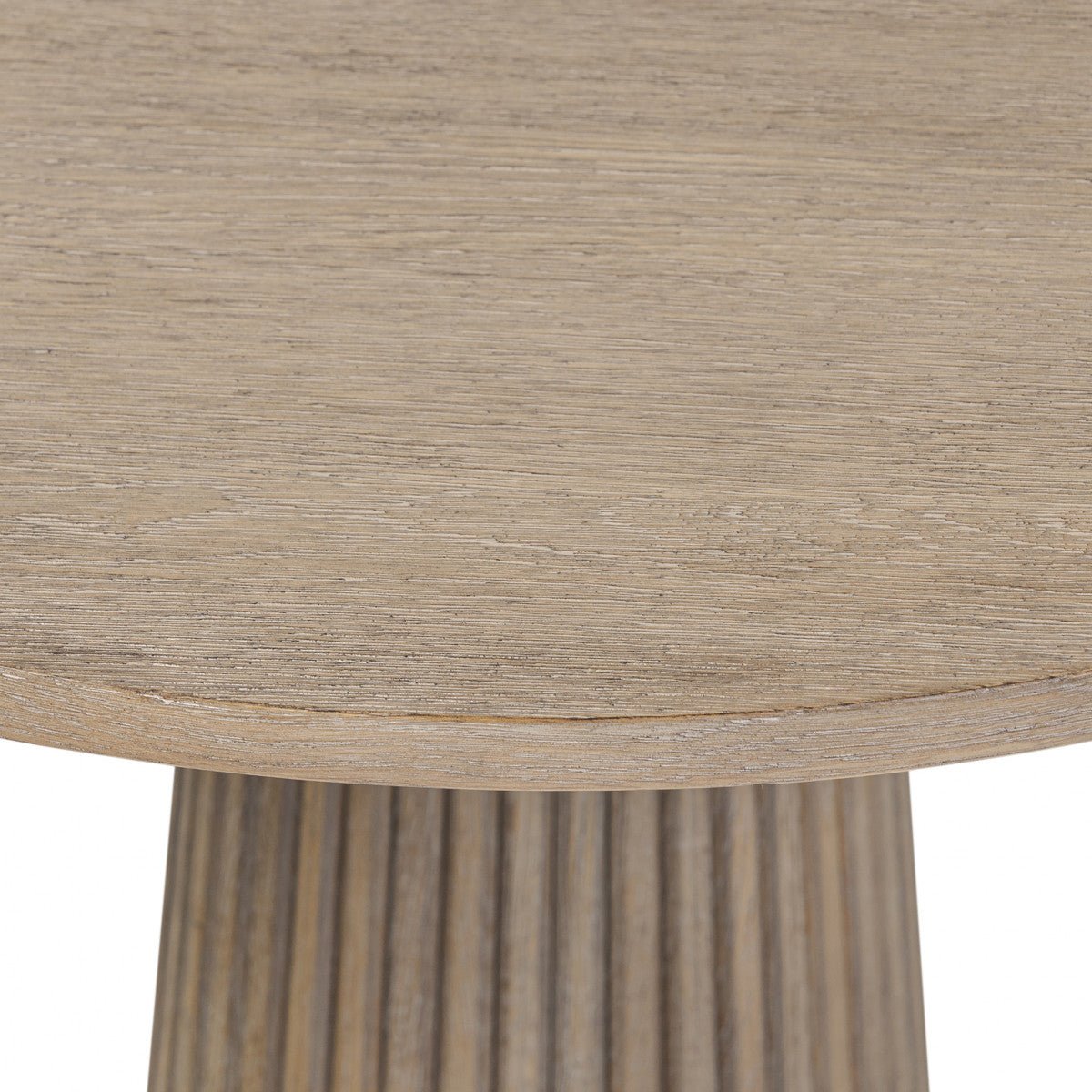 Leckford Ribbed Occasional Table | Aged Oak - OPULENT co