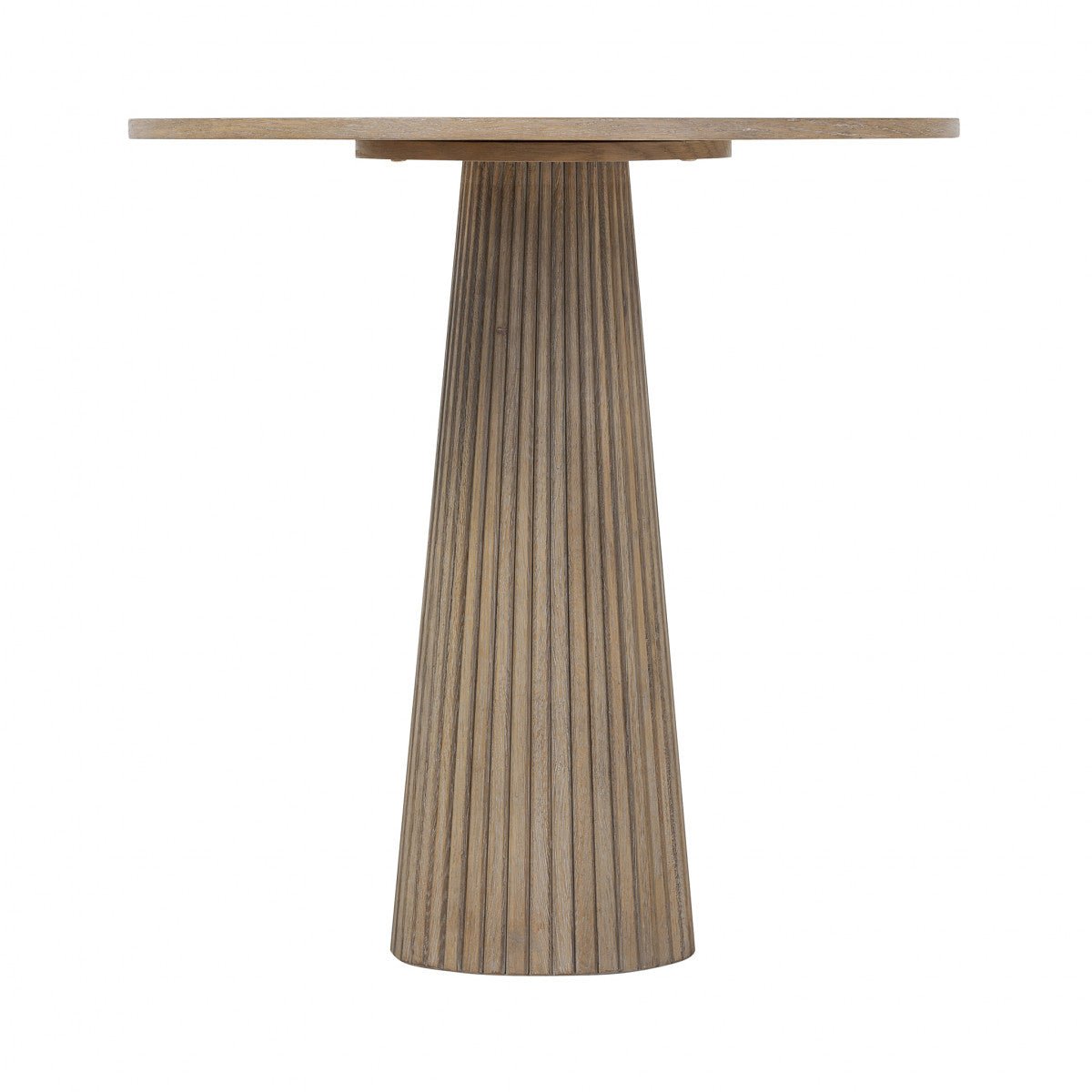 Leckford Ribbed Occasional Table | Aged Oak - OPULENT co