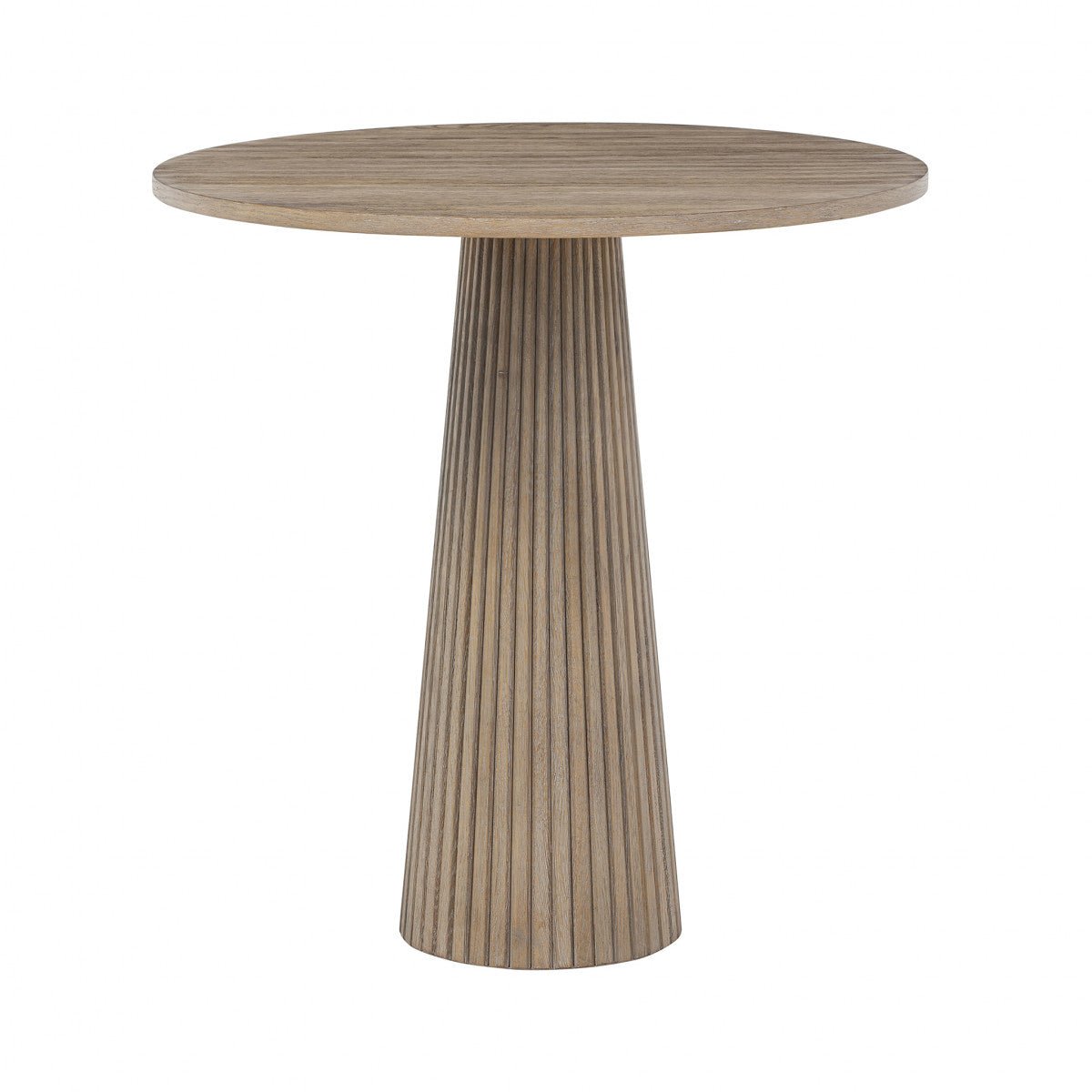 Leckford Ribbed Occasional Table | Aged Oak - OPULENT co