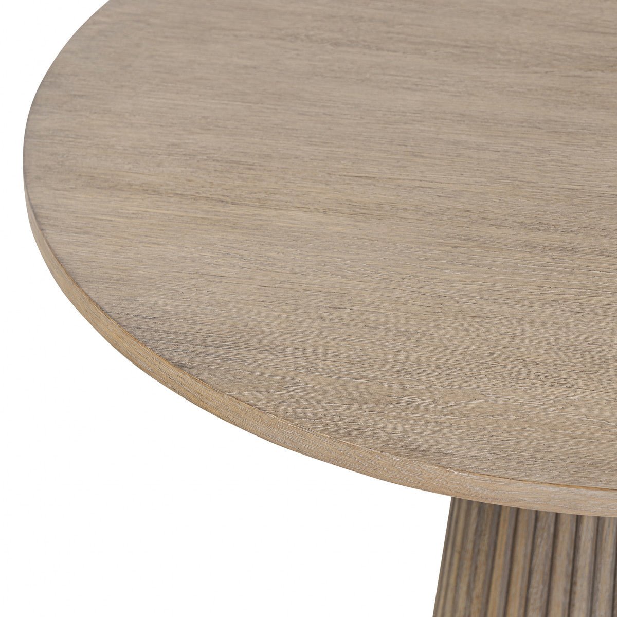 Leckford Ribbed Occasional Table | Aged Oak - OPULENT co
