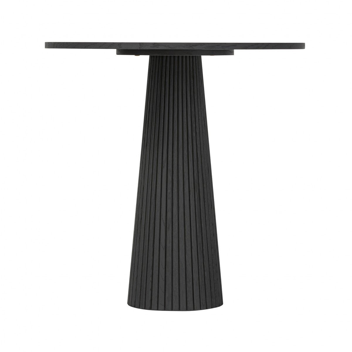 Leckford Ribbed Occasional Table | Black Oak - OPULENT co
