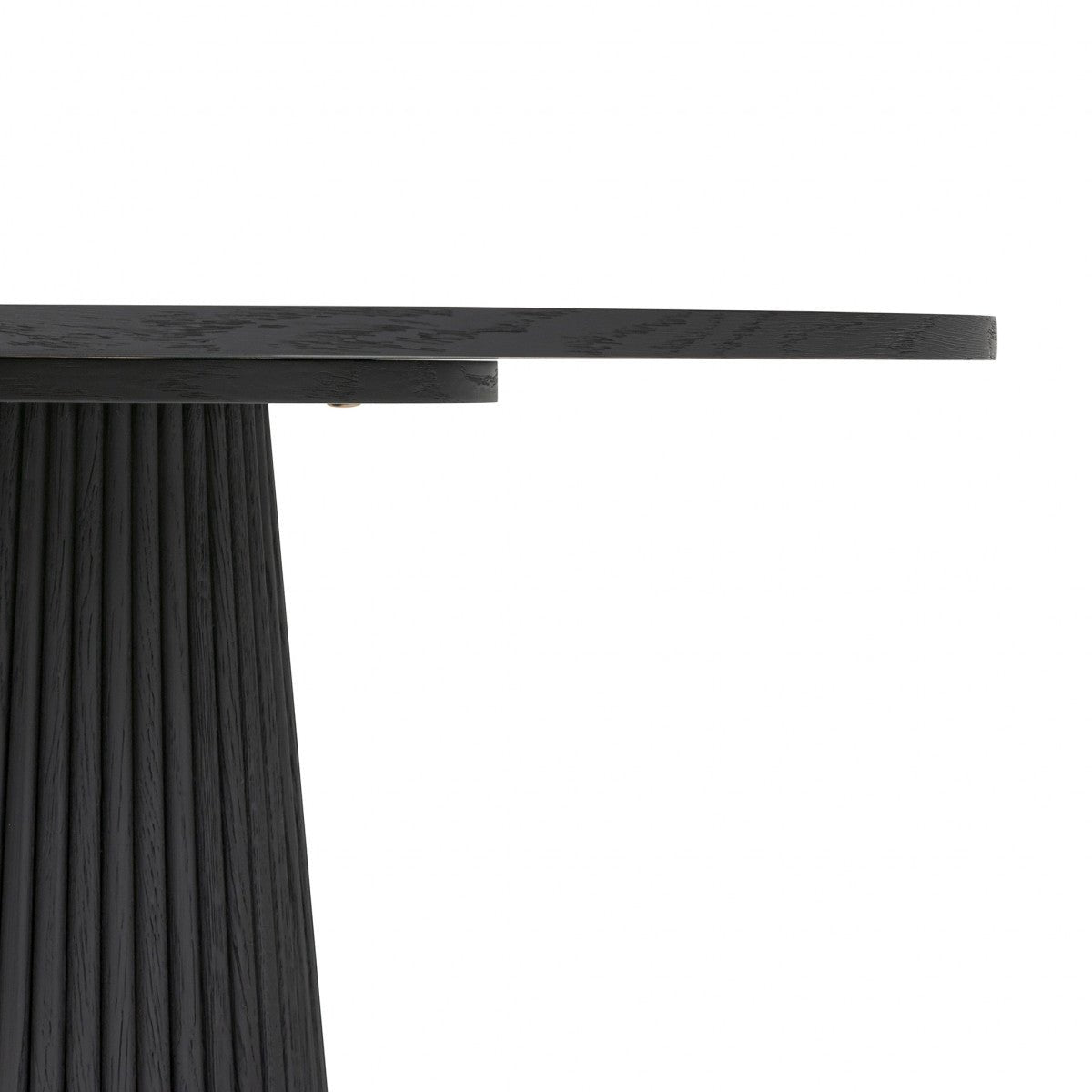 Leckford Ribbed Occasional Table | Black Oak - OPULENT co