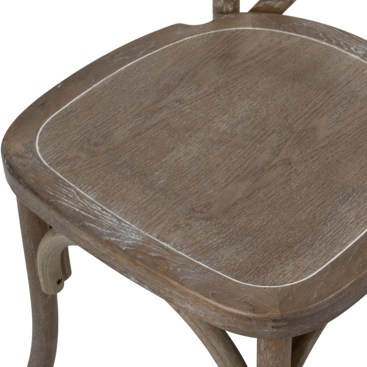 Light Oak Cross Back Dining Chair - OPULENT co