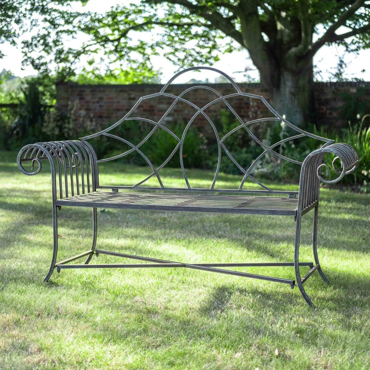 Lutyn Bench | Antique Green Rust - OPULENT co
