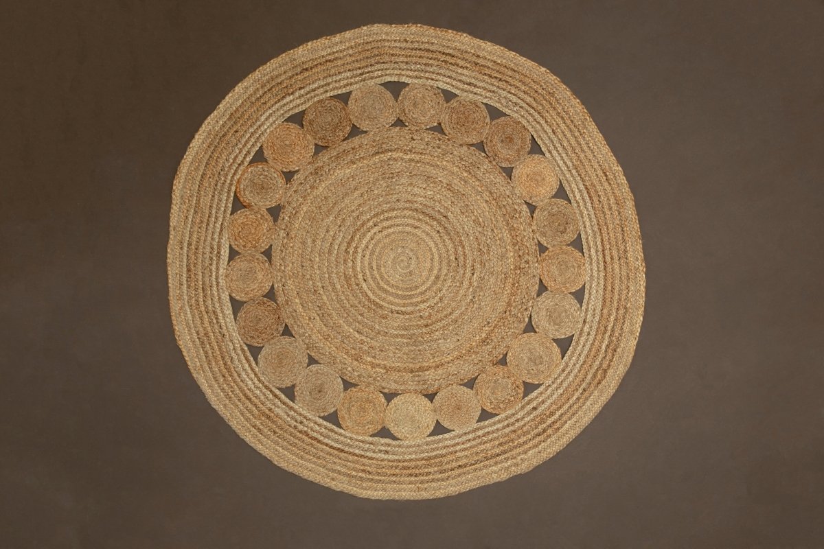 Matto Demir Round Natural Jute Rug - OPULENT Co
