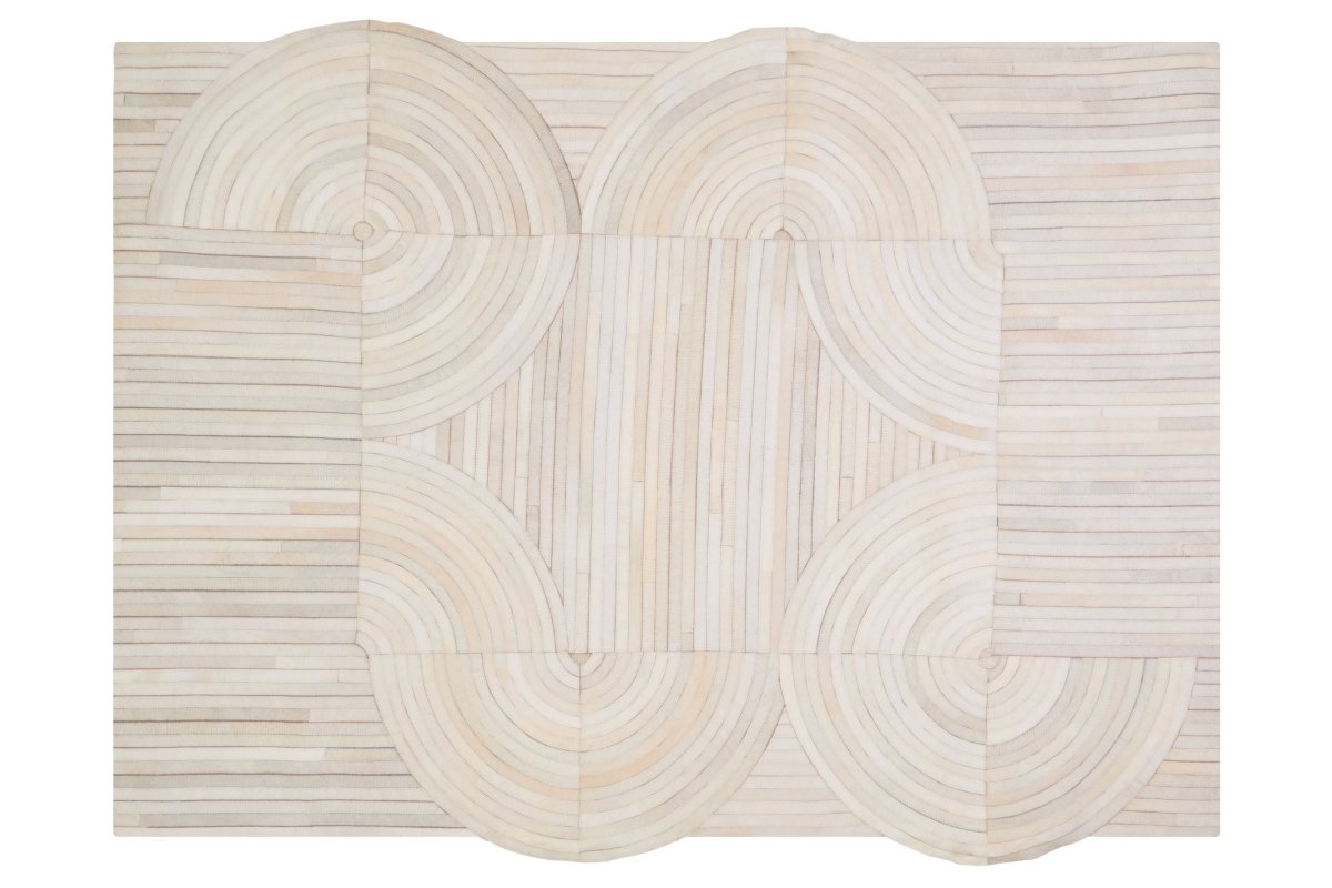 Matto Safira Large Natural Hair On Leather Rug - OPULENT Co