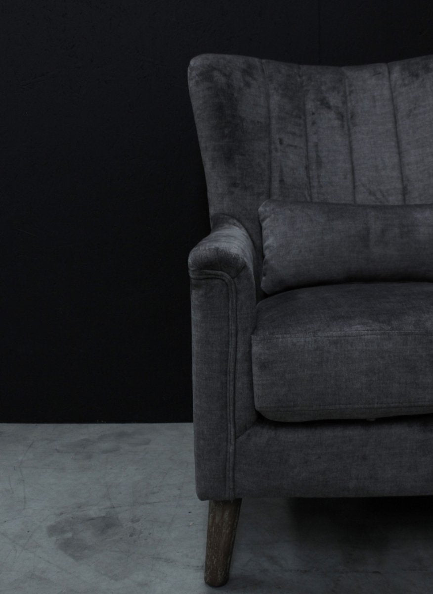 Melbah Armchair in Graphite - OPULENT Co