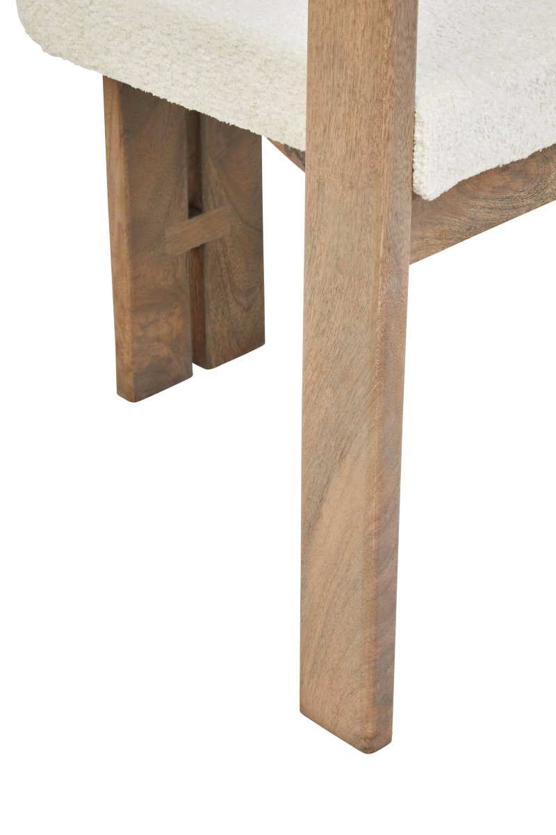 Morello Grey Mango Wood Chair - OPULENT Co
