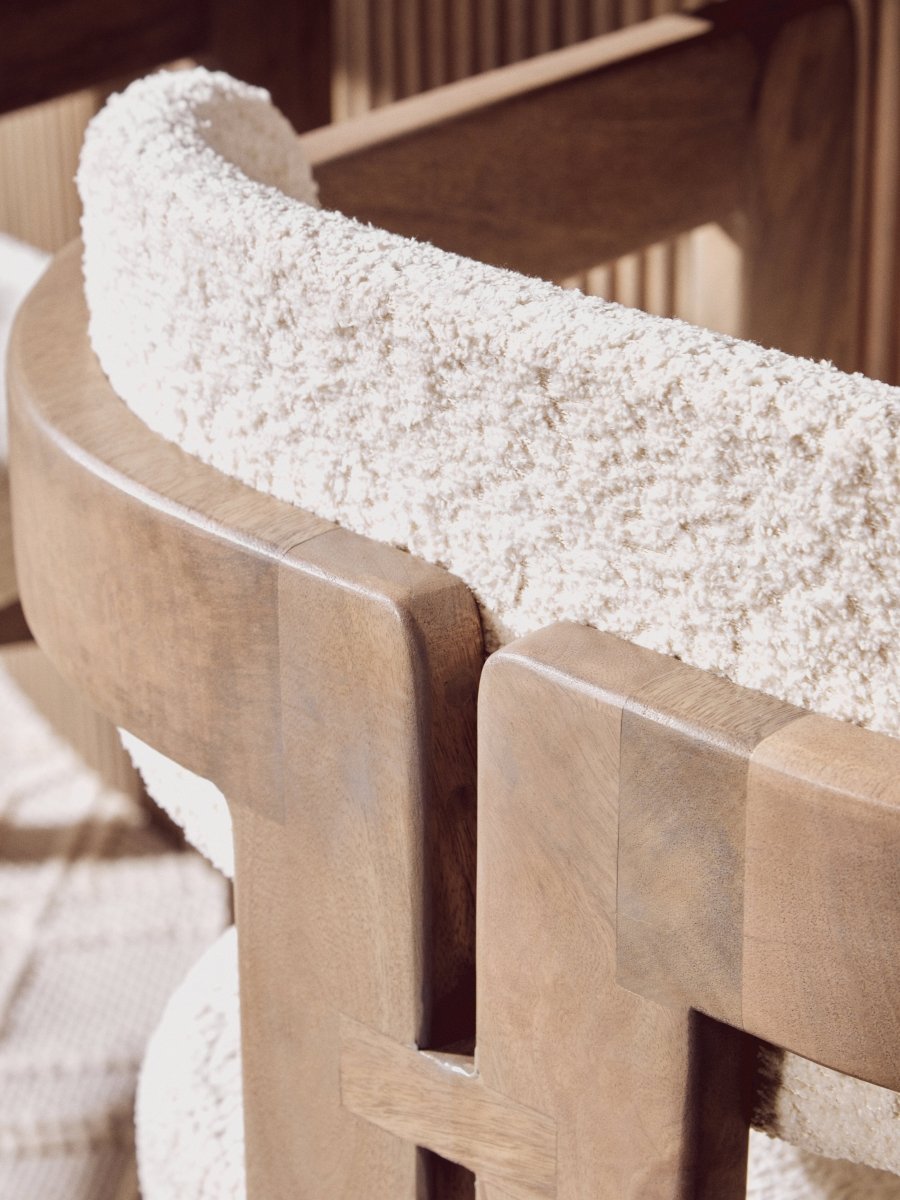 Morello Grey Mango Wood Chair - OPULENT Co